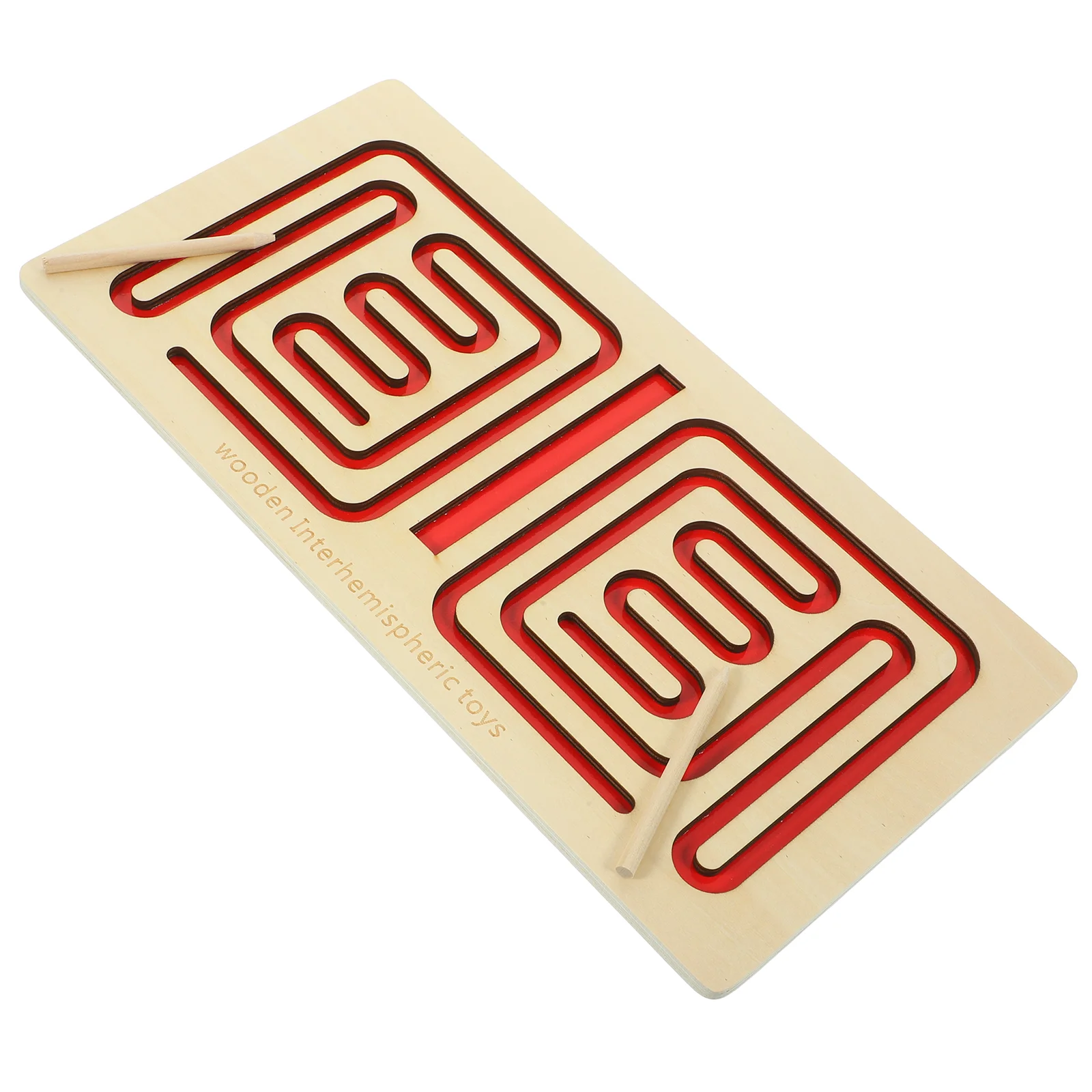 

1 Set of Wood Interhemispheric Maze Game Unique Interhemispheric Training for Kids