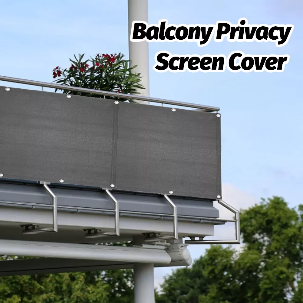 

0.9x5M Balcony Privacy Screen Fence Cover With Ties Weather-Resistant Backyard Patio Balcony Privacy Screen Cover Sunshade Net