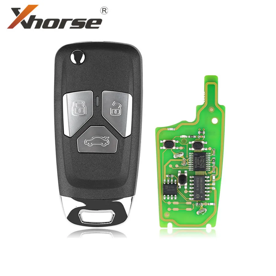 

Xhorse XNAU01EN Wireless VVDI2 для универсального дистанционного откидного ключа типа AUDI с 3 кнопками 5 шт./лот