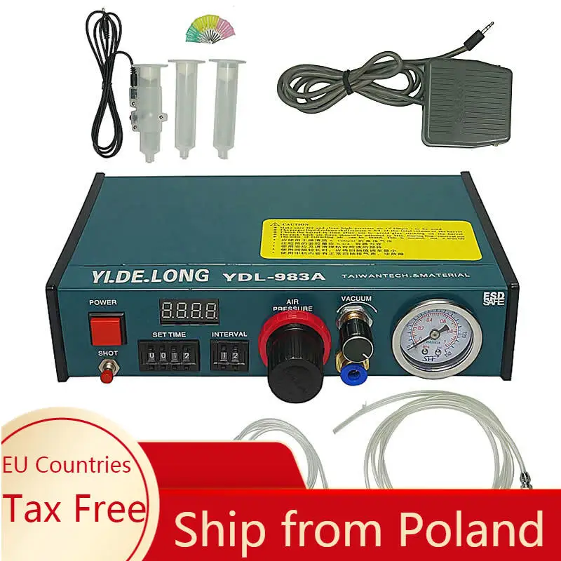 YDL-983A Auto Glue Dispenser Solder Paste Liquid Controller Dropper Fluid dispenser 220V 110V