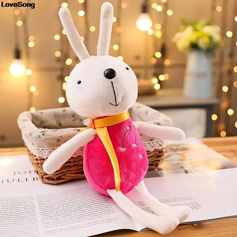 Random 1pc New 12/17cm Cute Soft Rabbit Stuffed Plush Animal Bunny Toy Pets For Baby Girl Kid Gift Animal Doll Keychain images - 6