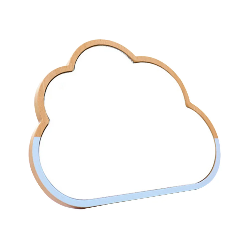 

Mirror Makeup Cloud Wood Vanity Girl Table Desk Desktop Decor Decorative Travel Countertop Bedroom Folding Dresser Stand