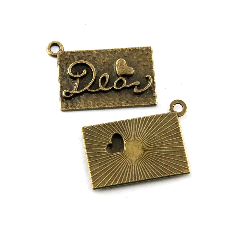 10Pcs Charms Plates Dear 36*24MM Pendants, Antique Bronze Color Jewelry,DIY For Bracelet Necklace