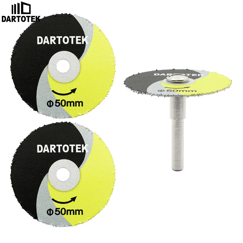 DARTOTEK 1 шт. твердосплавное мини-циркулярное пильное полотно с круглым хвостовиком