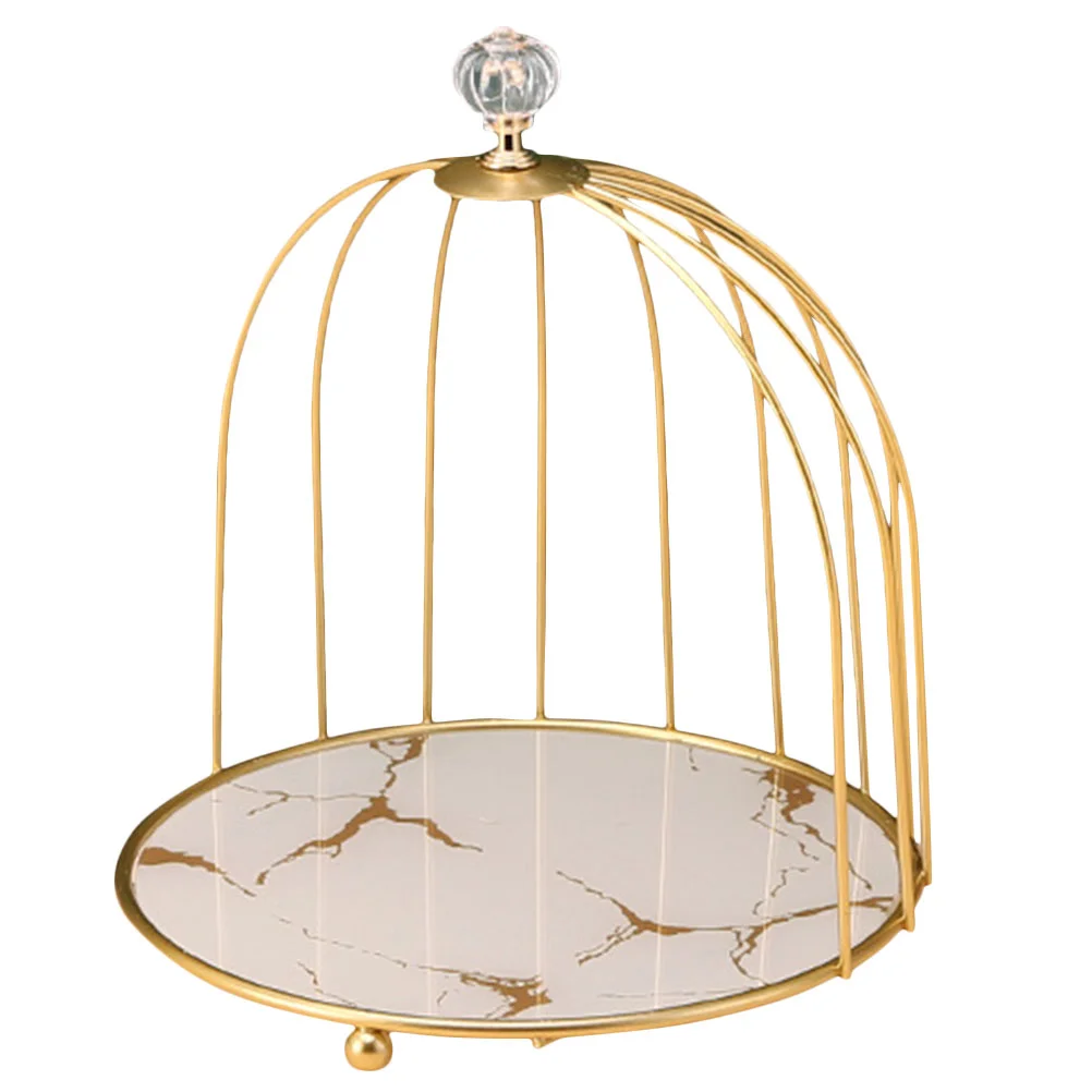 

Stand Cake Holder Tray Cupcake Display Decorative Bird Cage Wedding Organizer Dessert Plateparty Desktop Candy Dresser Gathering