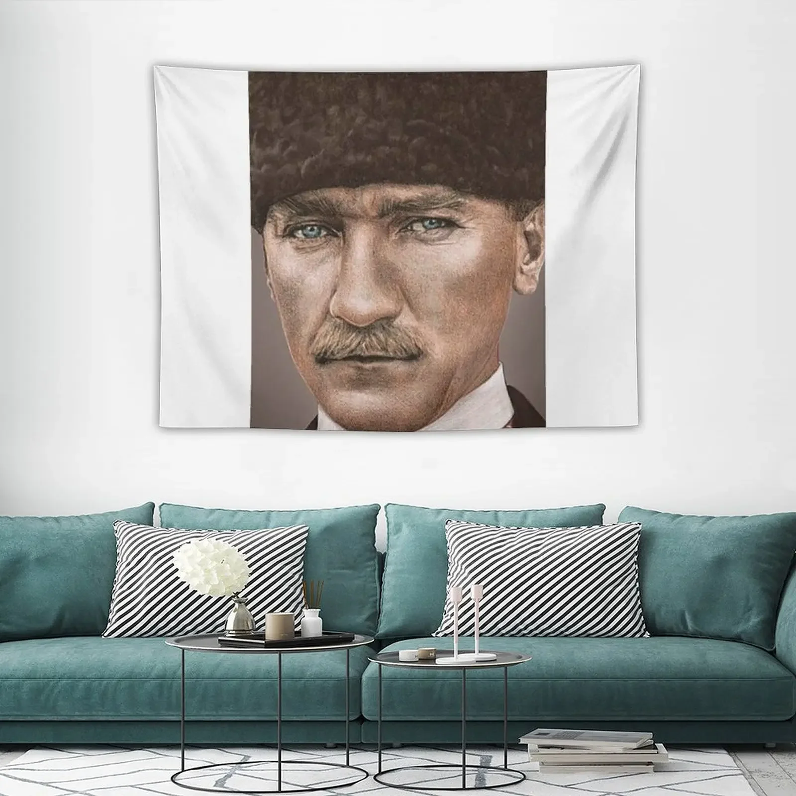 Mustafa Kemal atatюрk гобелен украшения для вашей спальни декоративные настенные фрески