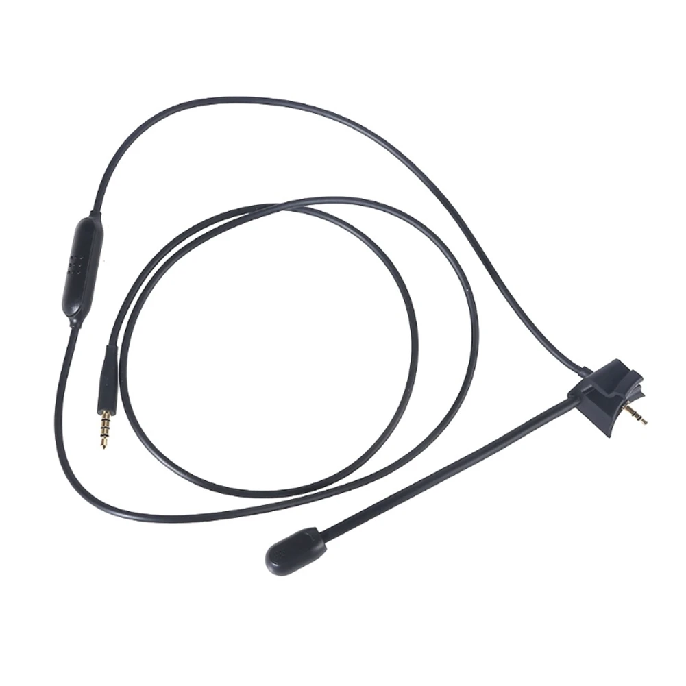 Фото Сменный аудиокабель для наушников QC 35 II QC35 QC35II с внешним микрофоном и переключателем отключения звука, линия для наушников-B12B №4