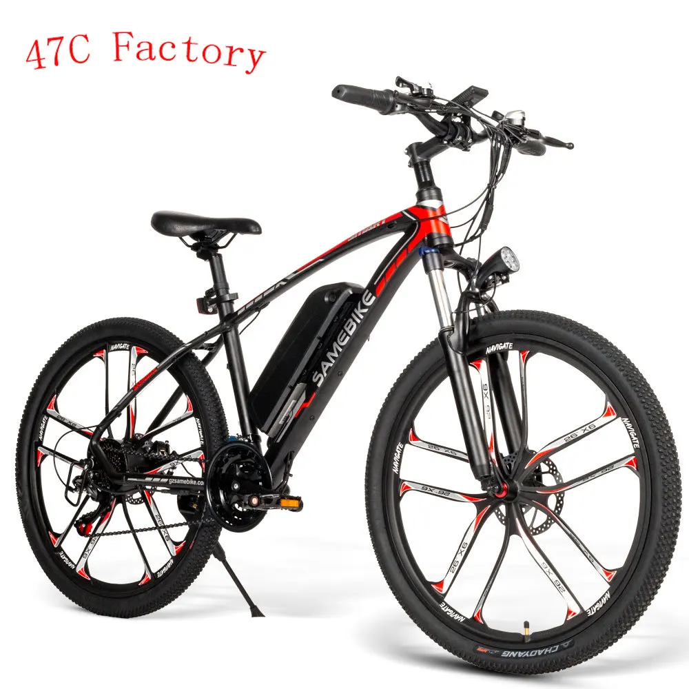 

2020 EU In Stock One Set Drop Shipping 350W 48V 26 Inch SAMEBIKE MY-SM26 Electric Bicycle Electric Mountain Motor Bike Samebike