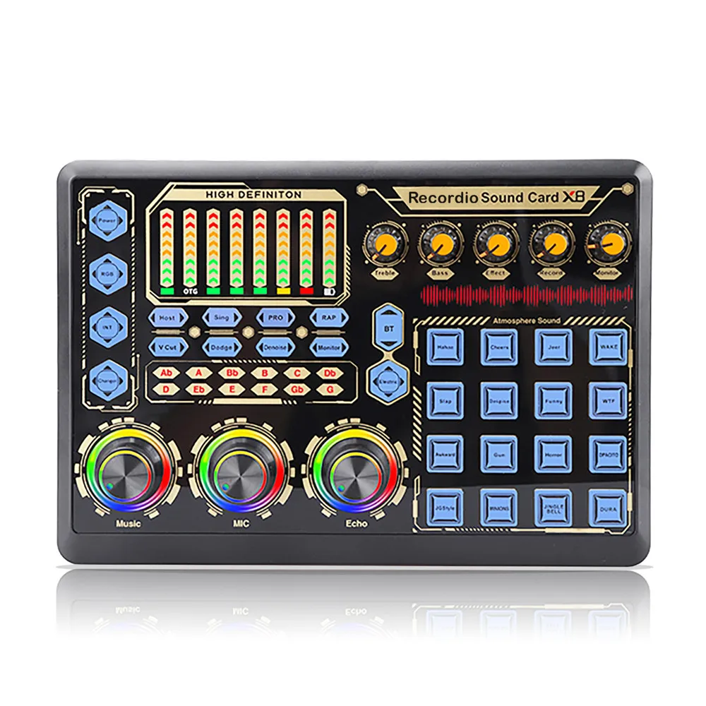 

Звуковая карта 3,5 мм с микрофоном, гарнитура для трансляции в реальном времени, студийный телефон, компьютер, Звуковой адаптер для смартфона, компьютера