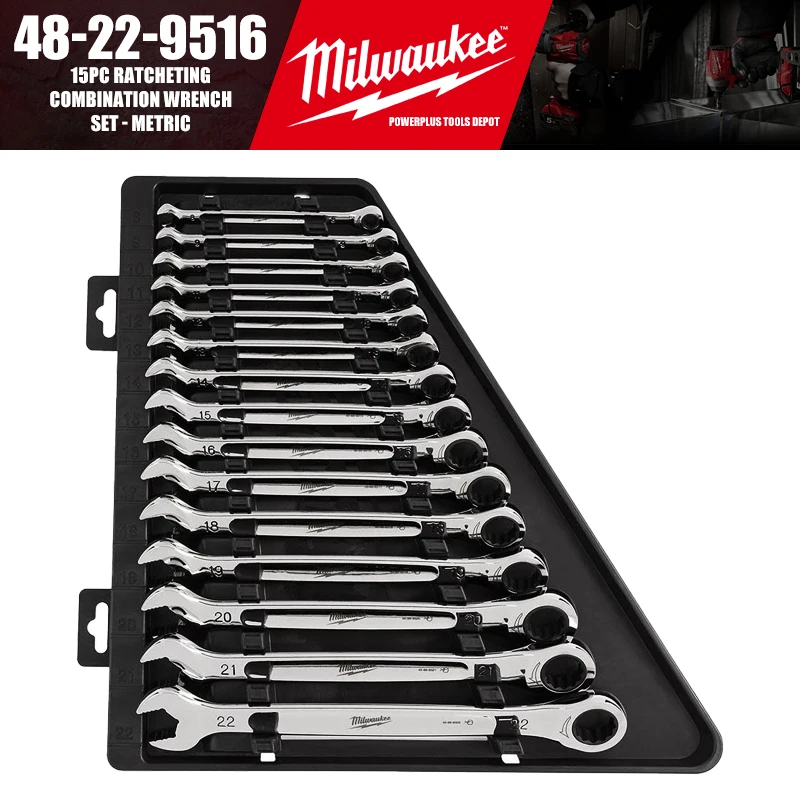 

Milwaukee 48-22-9516 набор комбинированных ключей 15 шт.