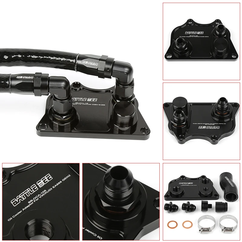 Комплект масляного радиатора BATTLE BEE для VAG Volkswagen Audi Golf MK5 MK6 1.8T 2.0T GEN2 EA888 BB-OCK-108ENGINE