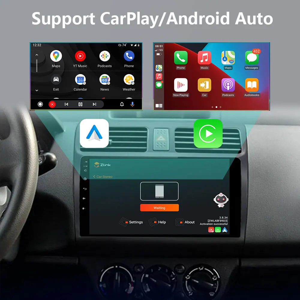 Фото Автомобильный радиоприемник Android для Suzuki Swift 2003-2019, автонавигация, GPS, головное устройство, мультимедийный видеоплеер, 4G Carplay 2din DVD №3
