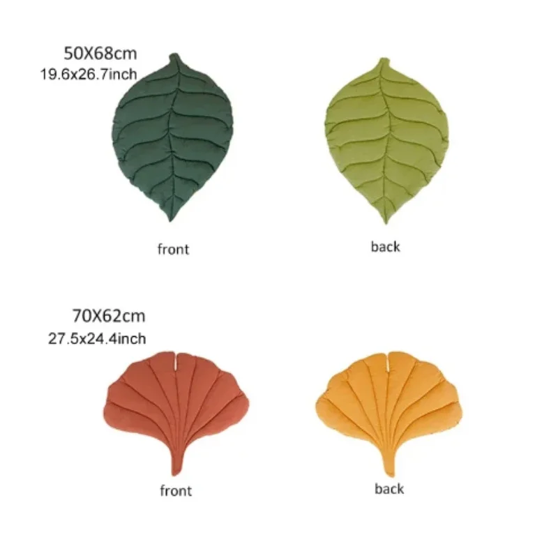 Коврики для кошек мягкие хлопковые в форме листьев 1 шт.