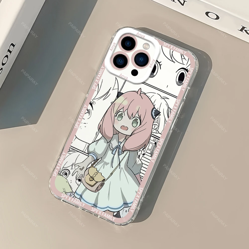 S-SPY X F-FAMILY Anya Hot Cute Kawaii для Xiaomi Redmi K60 Poco Note 14 13 C12 Pro Plus Ultra Cover Прозрачный корпус безеля
