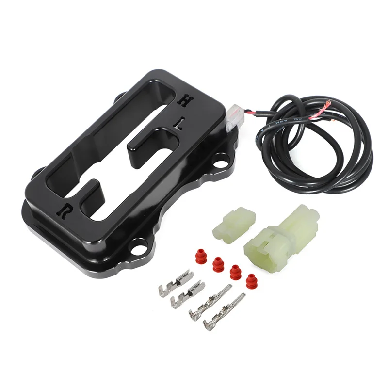 ЧЕРНЫЙ анодированный комплект ворот светодиодный синий подсветка для KAWASAKI KRX