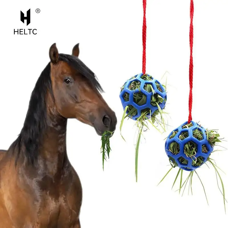 

Hanging Hay Feeder Slow Feed Hay Ball Feeder Durable TPR Horse Goat Hay Feeder Toy Relieve Stress 14cm for Horse Goat Sheep