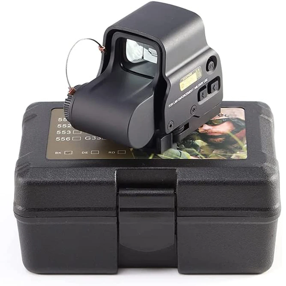 

Tactical 558 556 Holographic Scope Red Green Dot Hunting Rifle Reflex Sight with Integrated 20mm QD Quick Release Rail Mount
