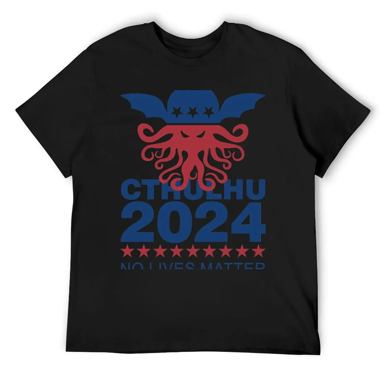 Футболка Cthulhu 2024 футболки с рисунком рэпера одежда больших размеров мужская