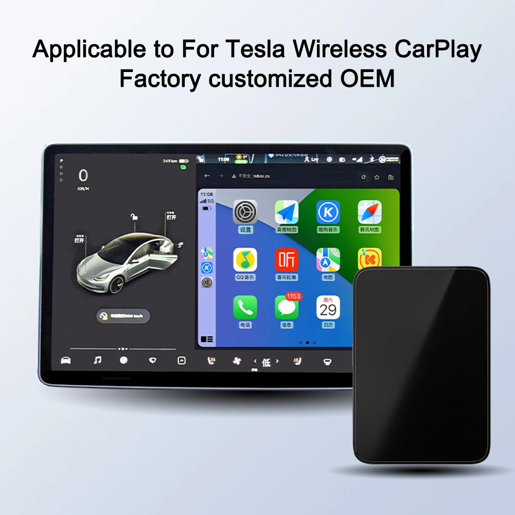 

Carplay AI Box For Tesla MODELY/3 Wireless Apple Carplay System High-tech Navigation Car Smart Box Ai Box WiFi 5G-Connect