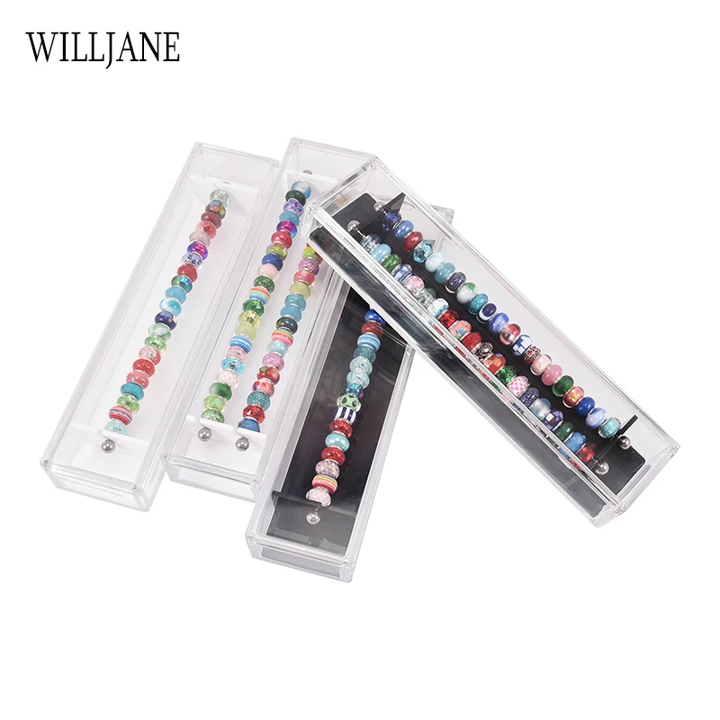 Ювелирные изделия Pandora шармы витрина акриловые троллбусины коллекция магнитные