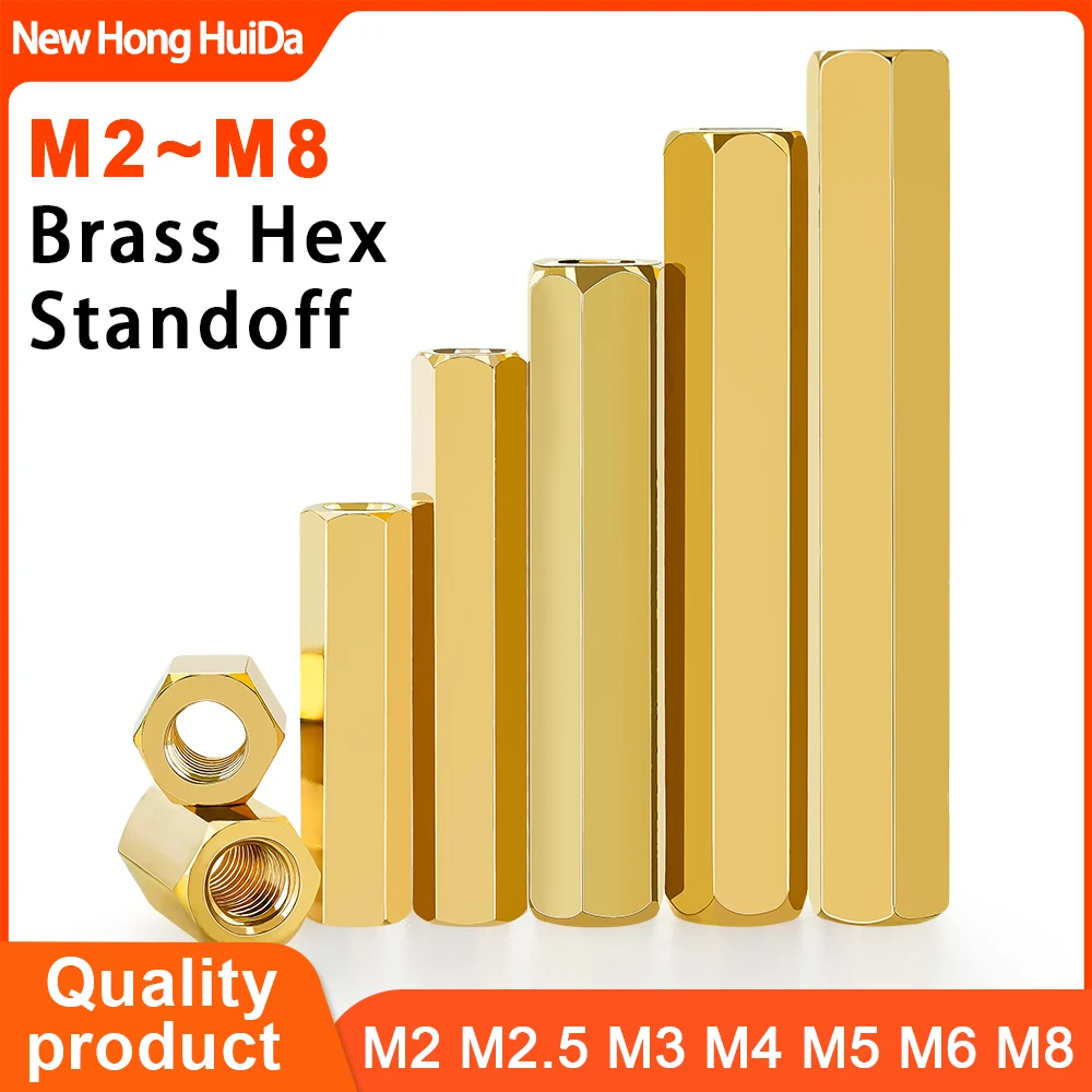 

Латунные шестигранные стойки NEWHONGHUIDA M2 M2.5 M3 M4 M5 M6 M8