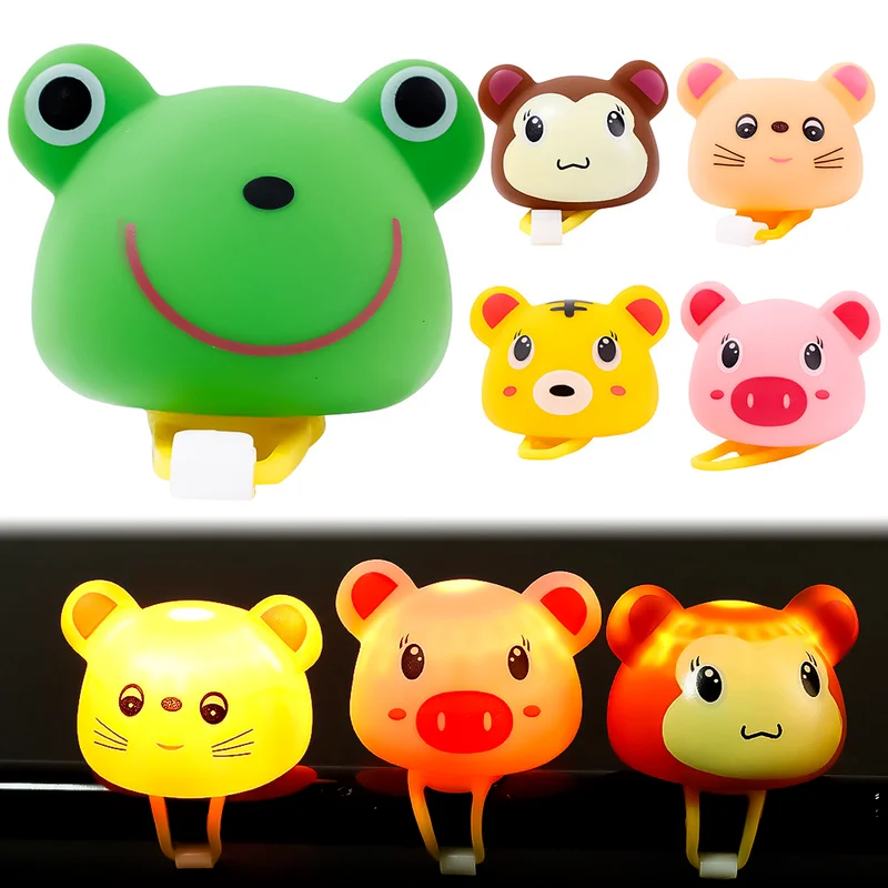 Купи Animal Bicycle Ring Bell Kids Bike Bell Small Hamster Duck Bells Head Light Bell Mountain Bike Handlebar Cartoon Ring Bell за 143 рублей в магазине AliExpress