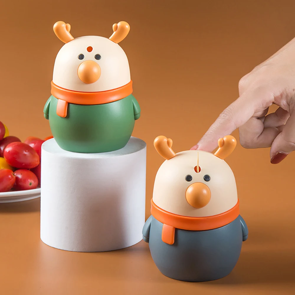 

Автоматическая подставка для зубочисток, мультяшный держатель для зубочисток, контейнер для хранения зубочисток, домашнее ведро для Зубоч...