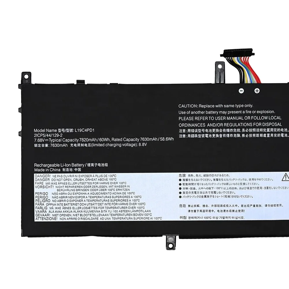 L19C4PD1 L19D4PD1 Аккумулятор для ноутбука Lenovo Yoga C640 13 C640-13IML серии 5B10U65275 SB10W67395 L19M4PD1 L19L4PD1 7