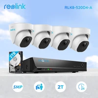 reolink smart poe nvr kit 5mp super hd 247 recording 2tb hdd with humancar detection home security system rlk8 520d4 a