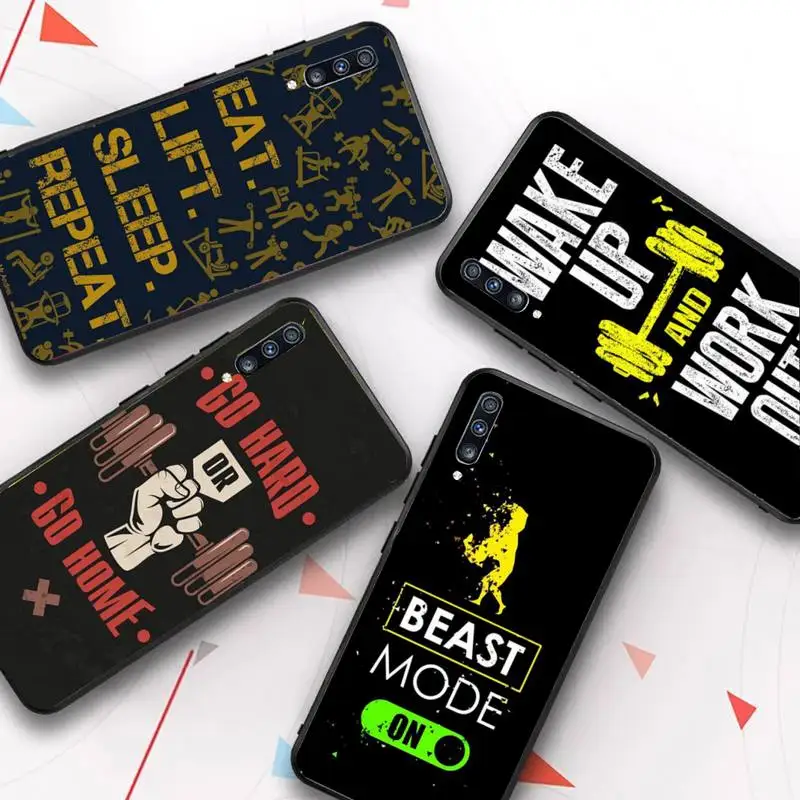 

Gym Fitness Bodybuilding Phone Case for Samsung A51 01 50 71 21S 70 31 40 30 10 20 S E 11 91 A7 A8 2018