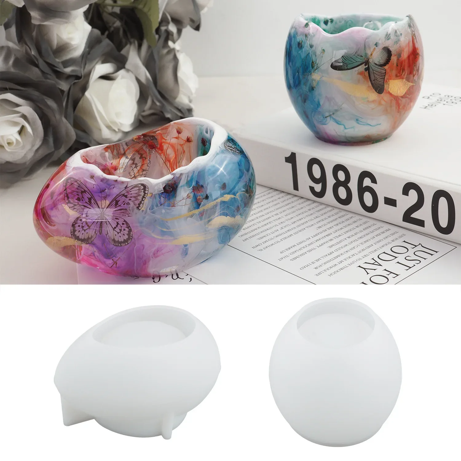 

Ручная работа, силиконовый держатель для свечей