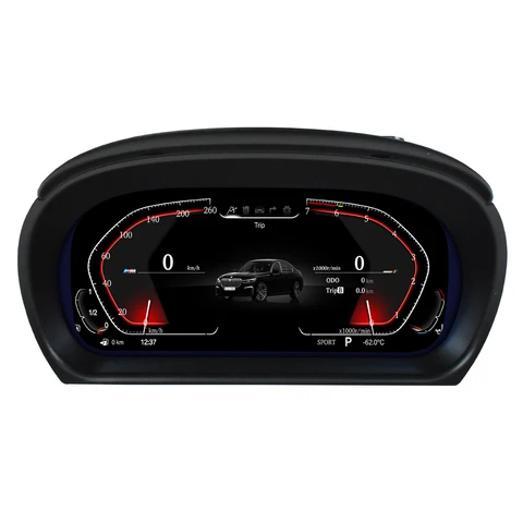 12,3 "Панель цифровой приборной панели, кластер виртуального инструмента в кабине, ЖК-спидометр для BMW 3 серии E90 E91 E92 E93 2004-2010