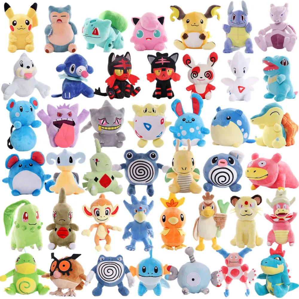 

Плюшевые игрушки TAKARA TOMY Pokemon плюшевая игрушка Пикачу Plushie, японские аниме куклы храп, рождественские подарки на день рождения для детей, 8 дюймов
