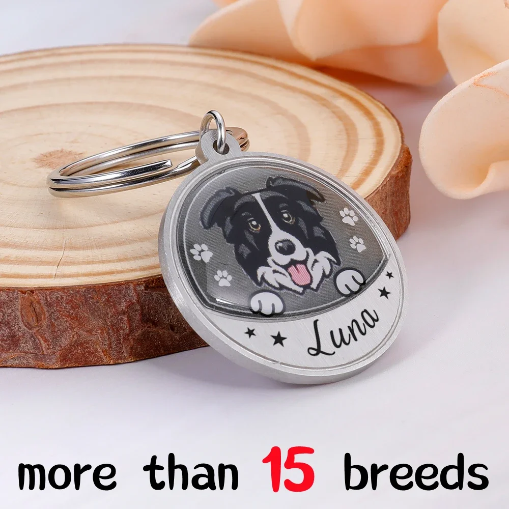 

Personalized Pet ID Tags Custom Name Free Engraving Dog ID Collars For Puppy Dog Tag Collar Nameplate Anti-lost Accessories