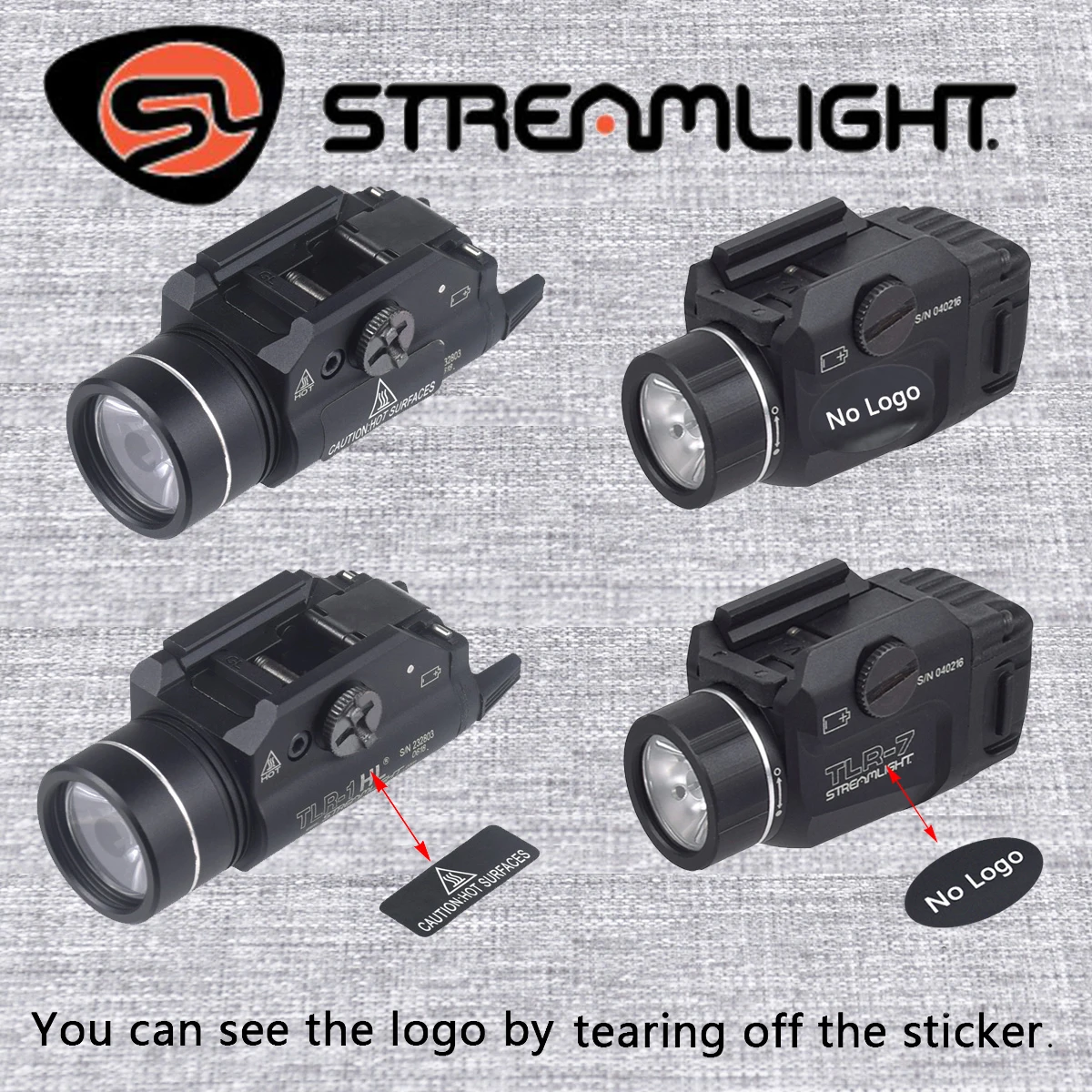 Фото Фонарь Streamlight TLR TLR-1 TLR-1HL TLR-3 TLR-7 TLR-7X Surefire X300 ULTRA для пистолетов и оружия, фонарик для Glock 17 №4