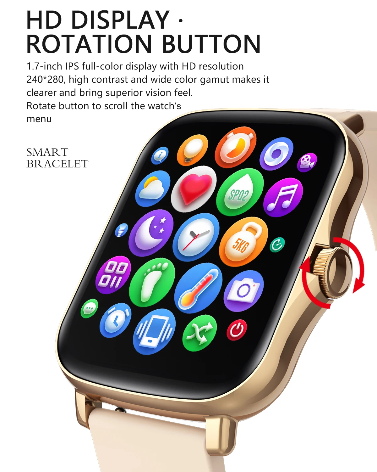 

2021 New SmartWatch Bluetooth Fitness Tracker Sports Watch Heart Rate Monitor Blood Pressure Smart Bracelet for Android IOS