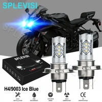 2pcs ice blue 80w led motorcycle headlights for kawasaki ninja zx7 1989 1995 ninja zx7r 1991 2003 ninja zx9r 1995 2003 led moto