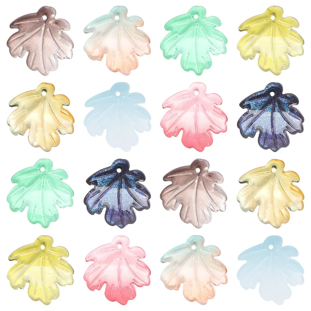 Бусины Из Чешского хрустального стекла в форме клена, 20 шт., 21 х23 мм