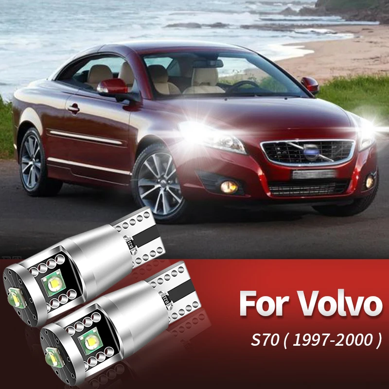 2 светодиодных габаритных фонаря W5W T10 168 194 2825 2821 5w5 12v Canbus для Volvo C30 C70 S40 S60 S70 S80 V40 V50