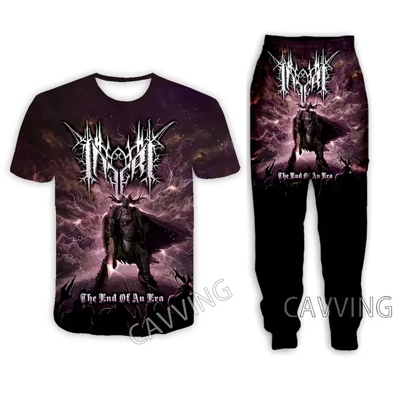 Костюм из футболки и брюк с 3D принтом