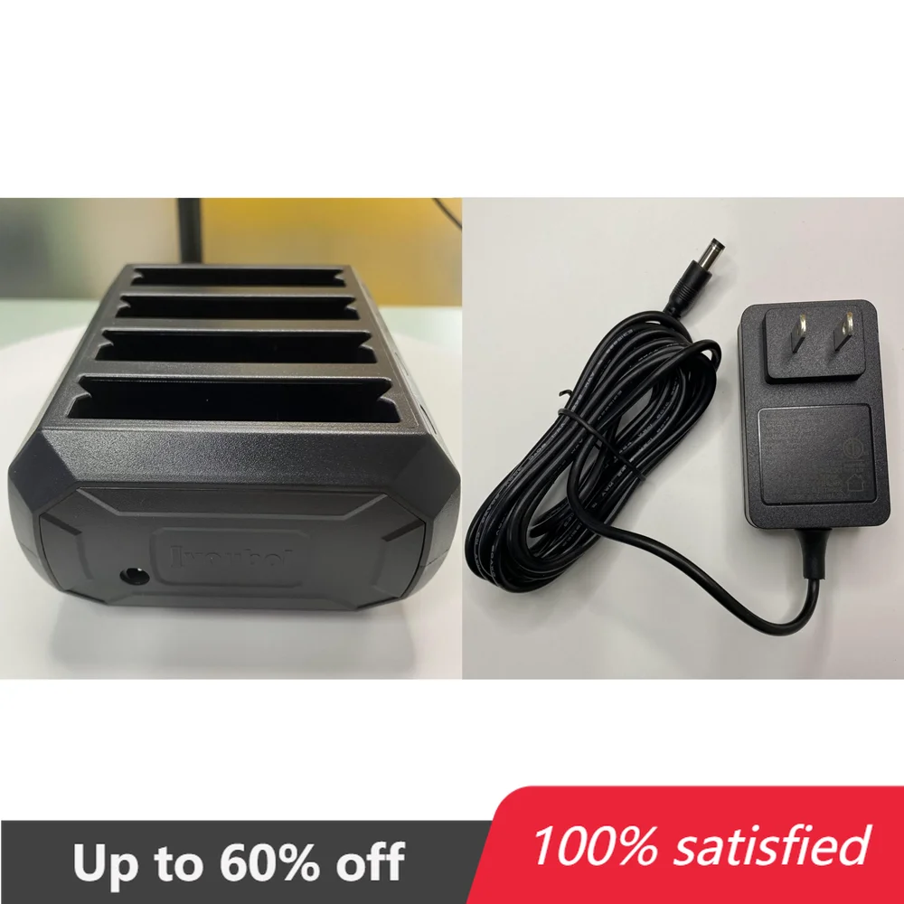 4Slot Battery Charger Cradle with Adapter SAC-TC51-4SCHG1-01 For Zebra TC51 TC510K TC56 TC57 TC52 Scanner