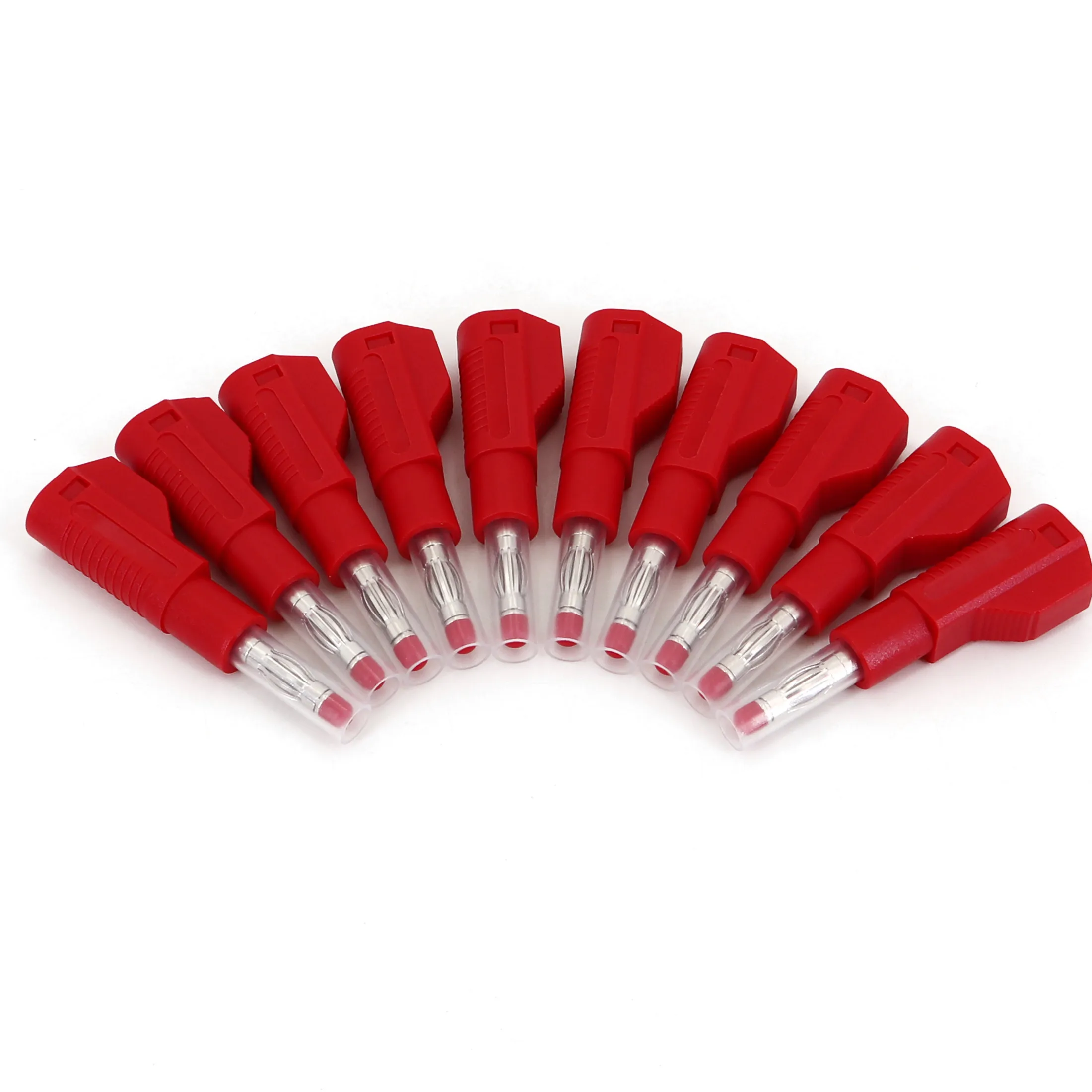 

10 шт. 4 мм штекер типа «банан» Выдвижная трубка Штабелируемый паяльный разъем