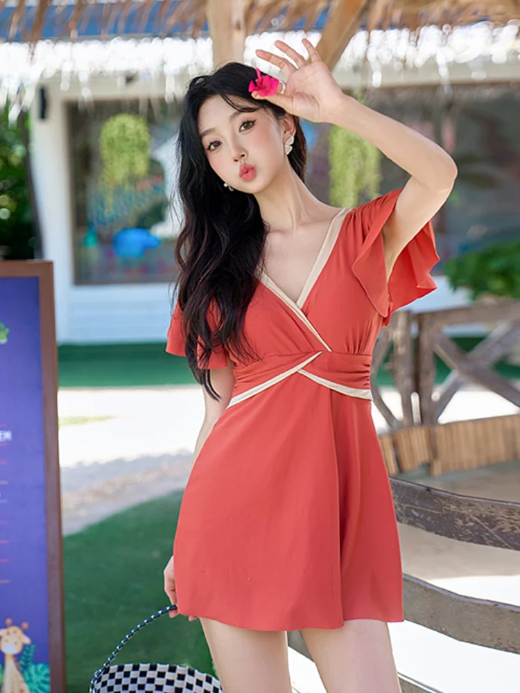 Новый купальник больших размеров для женщин консервативная юбка полных девушек