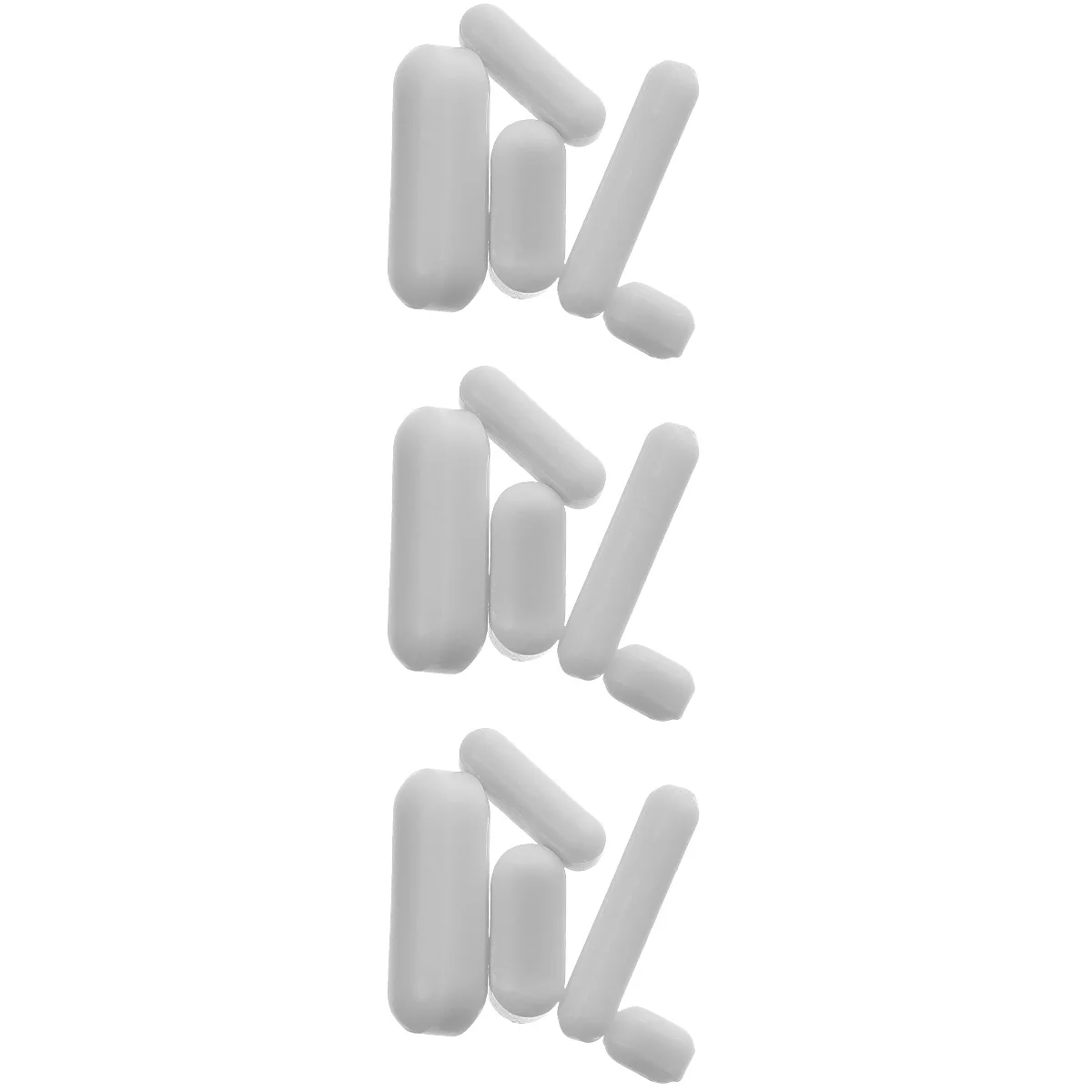 

15 Pcs White Magnetic Stirrer Practical Mixer Rod Bars Magneton Laboratory