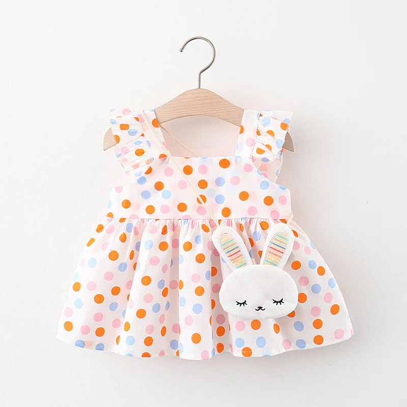 Polka Dots Dress Summer Baby Clothes Sleeveless Dress for Girls Cute Children Clothing Fashion Infant Kids Wear 0 To 3 Years