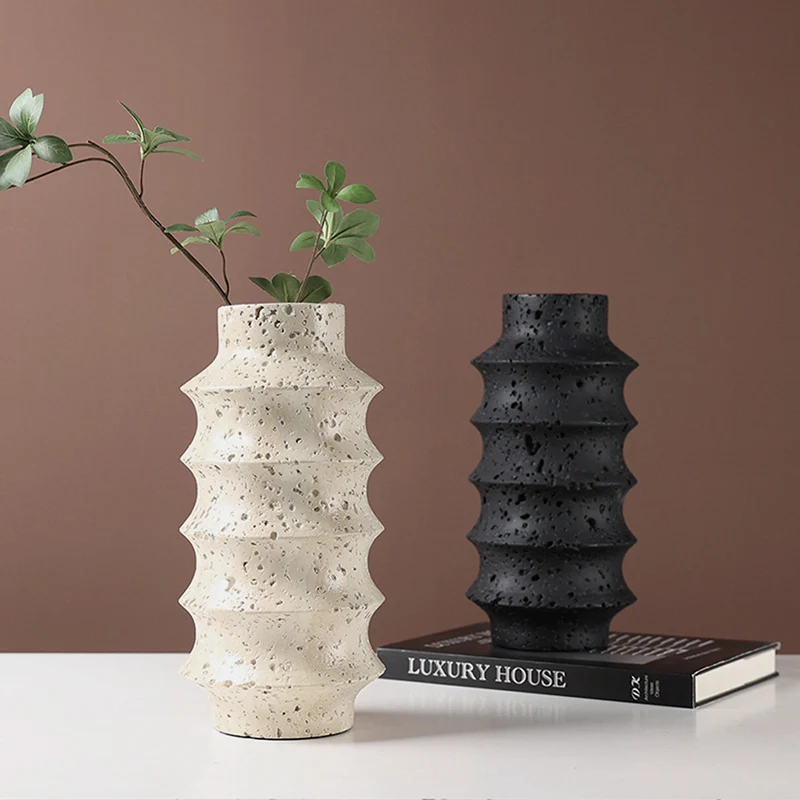 

Современный черный цветочный горшок в эстетике, домашний дизайн, минималистичный высокий интерьер, цветочный горшок, сухая трава, Wazony, украшение для дома