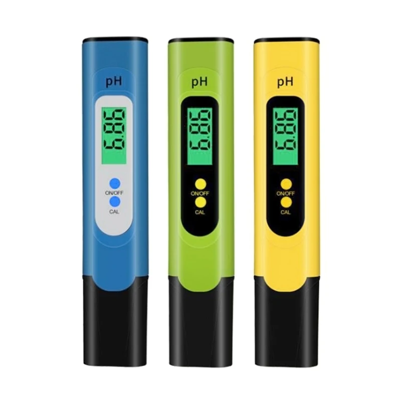 

PH Meter Digital, PH Pen Water Tester Portable with Calibration Solution 0-14PH for Drinking Water Hydroponics 40JE