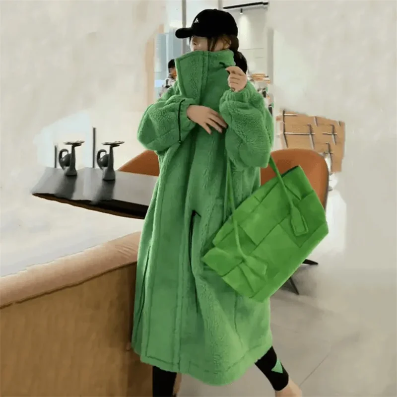 Высококачественная уличная верхняя одежда из овечьей шерсти для женщин 2024