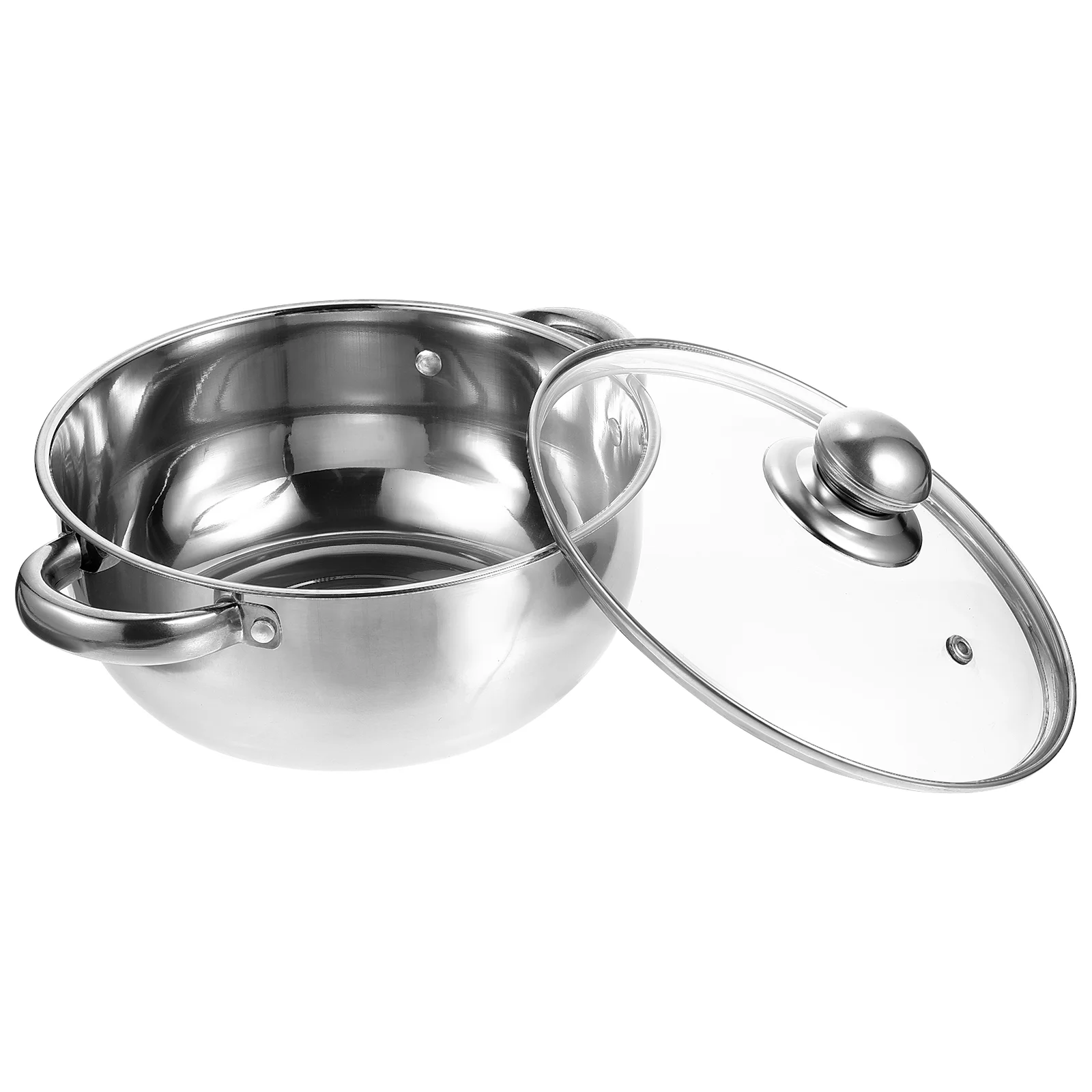 

Pot Steamer Stainless Steel Soup Cooking Stock Kitchen Cookware Steam Pan Stockpot Cookervegetablefor Nonstick Induction