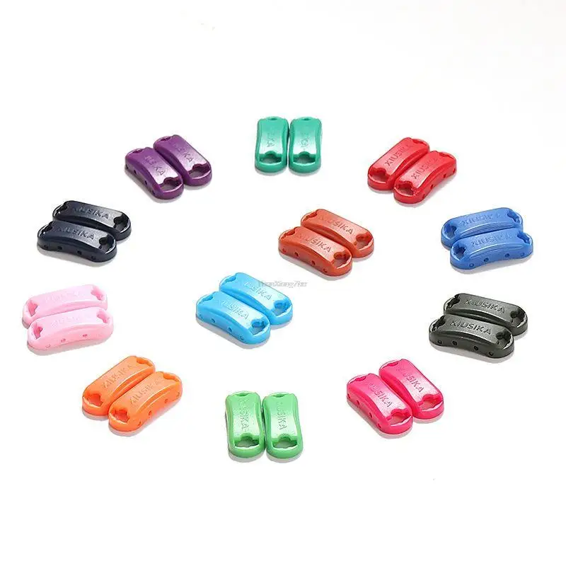 

Fashion Shoelace buckle No tie Shoelaces Quick install lock Shoes Accessories AF1 Sneakers Shoe Charms 24 colors Laces Buckle